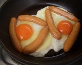 白身が美味しく食べれるソーセージエッグ作り方2写真