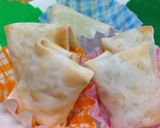餃子の皮で枝豆とコーンのカリカリ巻き作り方4写真