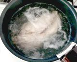 大葉香る♪ゆで鶏とくずし豆腐の和風スープ作り方2写真