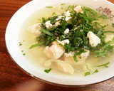 大葉香る♪ゆで鶏とくずし豆腐の和風スープ作り方8写真