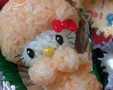 キャラ弁 みかんキティーちゃん作り方2写真