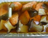 柚子胡椒香る*鮭とエリンギの焼きびたし*作り方5写真