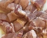 豚肉の梅干し煮作り方1写真