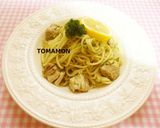 簡単✿ジェノベーゼレモンチキンスパゲティ作り方5写真