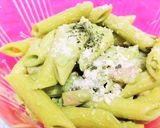 ランチにオススメ☆！青汁クリームパスタ作り方9写真