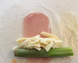 アスパラとチーズと生ハムの揚げ生春巻き作り方2写真