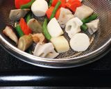 凍り豆腐の豚バラロールと根菜の照り煮作り方6写真