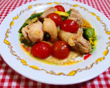 鶏肉とおくらトマトのはちみつ味噌炒め♪作り方5写真
