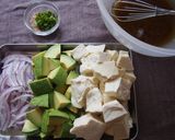 豆腐とアボカドのゆず胡椒サラダ作り方3写真