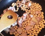 夏バテ防止!大豆と鶏肉煮物!作り方3写真