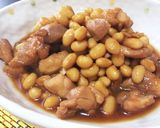 夏バテ防止!大豆と鶏肉煮物!作り方6写真