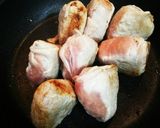 簡単！冷凍焼きおにぎりde肉巻きおむすび作り方4写真