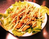 簡単！とりむね肉でからしガリマヨステーキ作り方5写真