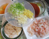 エビチリに卵とたけのこを和えて美味！！！作り方1写真