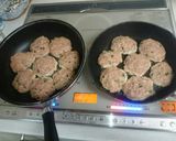 鶏挽肉のつくねバーグ( ･ิω･ิ)作り方3写真