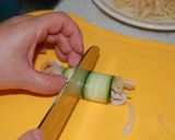 きゅうりで巻き巻き・冷しゃぶサラダ作り方5写真