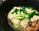 鶏むね肉ときゅうりのねぎ塩炒め作り方5写真