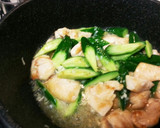 鶏むね肉ときゅうりのねぎ塩炒め作り方5写真