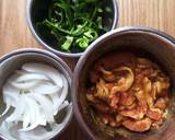 ☆豚こまのカレー炒め☆作り方1写真