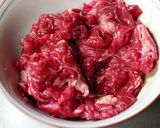 夏野菜と牛肉のオイスター黒酢炒め作り方4写真