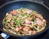 ラディッシュと水菜のベーコンクリーム煮作り方1写真