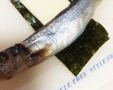 シシャモのチーズ海苔巻き焼き作り方1写真