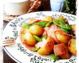 ダシダdeじゃが芋とスナップえんどう炒め作り方7写真
