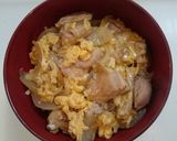 若鳥の濃厚親子丼（二十一穀米）作り方5写真