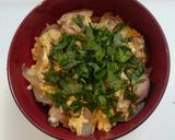 若鳥の濃厚親子丼（二十一穀米）作り方6写真