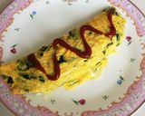簡単♪時短♪ほうれん草とチーズのオムレツ作り方9写真