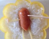キャラ弁に☆おやすみソーセージちゃん作り方10写真