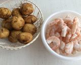 ホワイトソースの海老ポテトグラタン作り方1写真