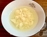 大葉香る♪ゆで鶏とくずし豆腐の和風スープ作り方6写真