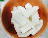 ハンペンの甘いキンピラ〜お弁当に作り方1写真
