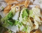 田舎風◆白菜とふしめんの味噌汁◆作り方3写真