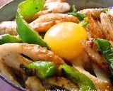 簡単ちくわとピーマンのマヨてり丼☆1人分作り方7写真