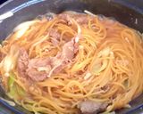 ワンポットパスタ ですき焼きパスタ作り方4写真