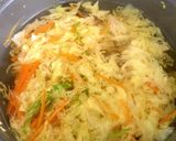 千切り野菜の　栄養満点卵味噌汁作り方2写真