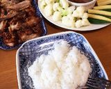 ムートー & 野菜食べなさい！タイ飯作り方1写真