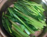小松菜とかまぼこの胡麻和え作り方1写真