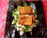 材料少！おにぎらずでサラダ巻き気分♪♪作り方3写真