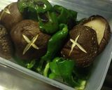 タモさんのピーマン風しいたけと一緒に作り方1写真