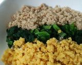 しっとり~3色鶏そぼろ丼作り方5写真