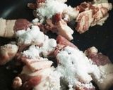 【調味料２つ】豚バラブロックのスタミナ丼作り方3写真