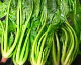 ほうれん草とハム、卵の炒め物♫作り方1写真
