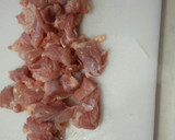 鶏肉と新玉ねぎとピーマン炒め作り方1写真