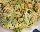 モヤシと水菜、干しエビ入かき揚げ！作り方3写真
