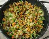 ベーコンピリ辛チャーハン食べたい作り方10写真