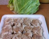 市販シュウマイとキャベツの蒸し煮の献立作り方1写真