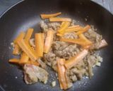 豚ばら肉の野菜炒め♪もろみにんにく☆作り方7写真